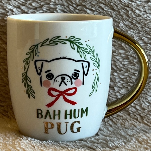 Other - BAH HUM PUG 12oz Christmas Mug